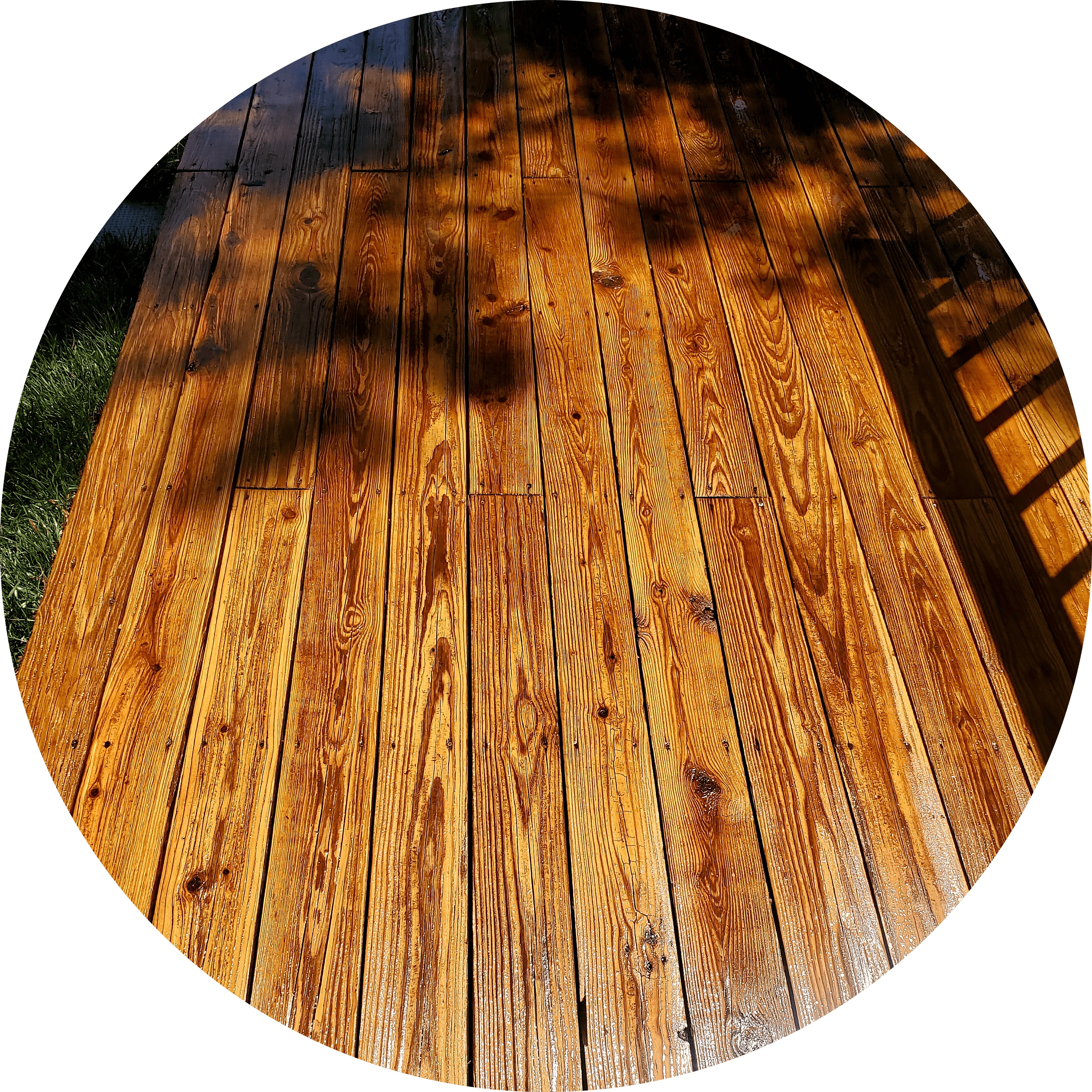 wooden deck